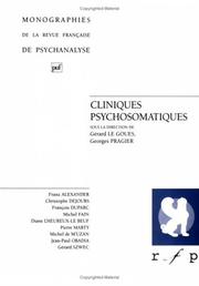 Cover of: Cliniques psychosomatiques
