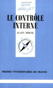 Cover of: Le contrôle interne