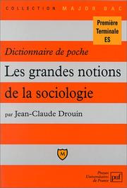 Cover of: Dictionnaire poche grandes notions soc.