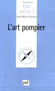 Cover of: L'Art-Pompier by Louis-Marie Lécharny, Que sais-je?