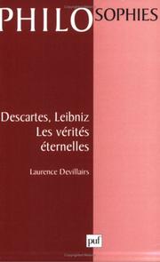 Cover of: Descartes, Leibniz : Les vérités éternelles