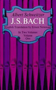 Cover of: J. S. Bach (Vol 1)