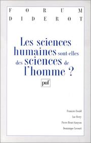 Cover of: Sciences humaines sont-elles des sci by 