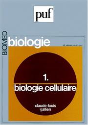 Cover of: Biologie, tome 1  by Claude-Louis Gallien