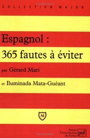 Cover of: Espagnol : 365 fautes à éviter