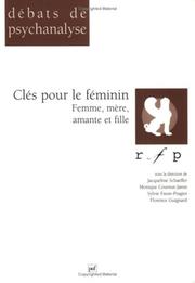 Cover of: Clés pour le féminin
