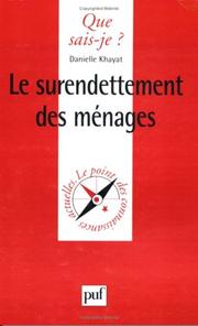 Cover of: Le surendettement des ménages