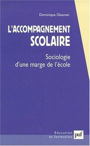 Cover of: L'accompagnement scolaire