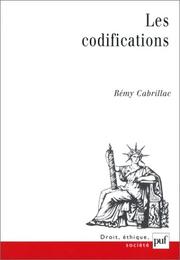 Cover of: Les Codifications