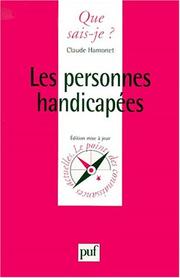 Cover of: Les personnes handicapées