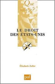 Cover of: Le Droit des États-Unis