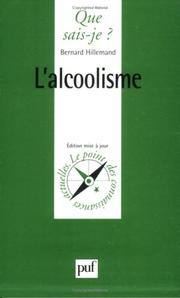 Cover of: L'Alcoolisme