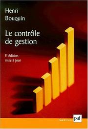 Cover of: Le Contrôle de gestion : Contrôle de gestion, contrôle d'entreprise, 5e édition