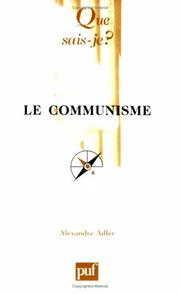Cover of: Le Communisme by Alexandre Adler, Que sais-je?