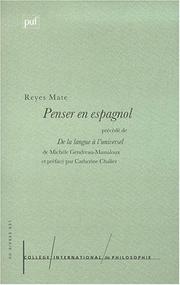 Cover of: Penser en espagnol by Reyes Mate