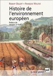 Cover of: Histoire de l'environnement européen