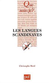 Cover of: Les Langues scandinaves by Christophe Bord, Que sais-je?