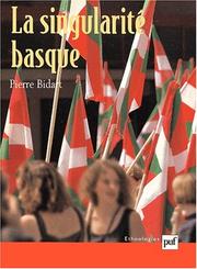 Cover of: La singularité basque : Généalogie et usages
