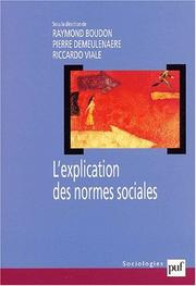 Cover of: L' Explication des normes sociales