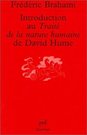 Cover of: Introduction au traité de la nature humaine de David Hume