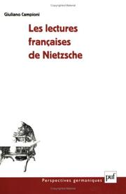 Cover of: Les Lectures Françaises de Nietzsche