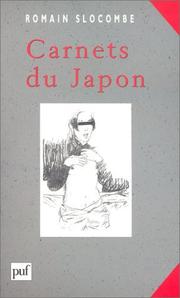 Cover of: Carnets du Japon by Romain Slocombe