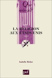Cover of: La Religion aux Etats-Unis by Isabelle Richet