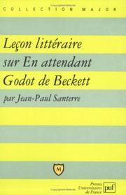 Cover of: Leçon littéraire sur En attendant Godot de Beckett