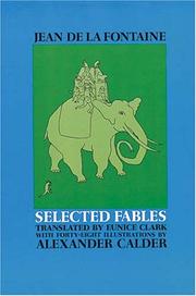 Cover of: Selected Fables of Jean de la Fontaine by Alexander Calder