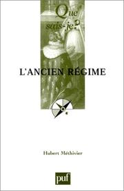 L'Ancien Régime by Hubert Méthivier