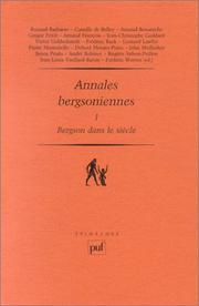 Cover of: Annales Bergsoniennes, tome I: Bergson dans le siècle