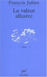 Cover of: La valeur allusive