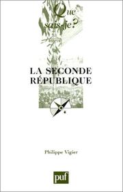 Cover of: La Seconde république