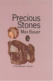 Cover of: Precious Stones, Vol. 1 by Max Bauer