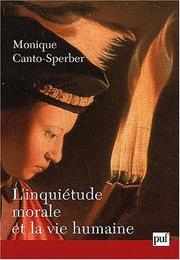 Cover of: L'inquietude morale et la vie humaine