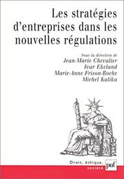 Cover of: Les Stratégies d'entreprises dans les nouvelles régulations