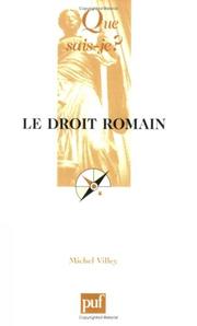 Cover of: Le Droit romain