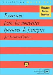Cover of: Exercices pour les nouvelles épreuves de français