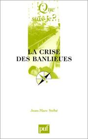 Cover of: La Crise des banlieues