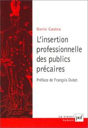 Cover of: L'insertion professionnelle des publics précaires