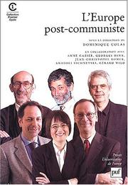 Cover of: L'Europe post-communiste