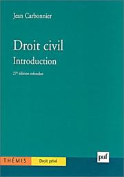 Droit civil by Jean Carbonnier