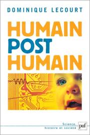 Cover of: Humain, post-humain
