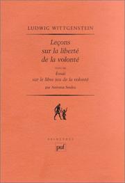 Cover of: Leçons sur la liberté de la volonté, suivi de : Essai sur le libre jeu de la pensée