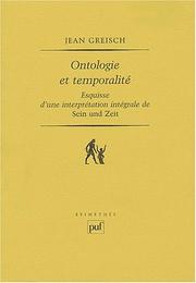 Cover of: Ontologie et temporalite