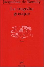 Cover of: La tragédie grecque, 7éme édition