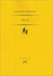 Cover of: Il y a: Essais de phénoménologie