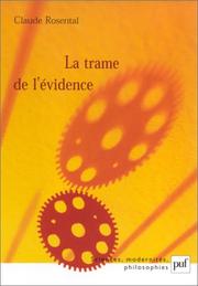 Cover of: La trame de l'évidence