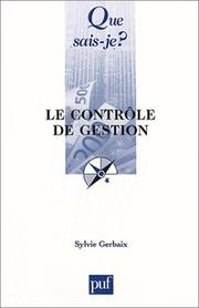 Cover of: Le contrôle de gestion