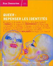 Cover of: Rue dEscartes, numéro 40 : Queer, repenser les identités